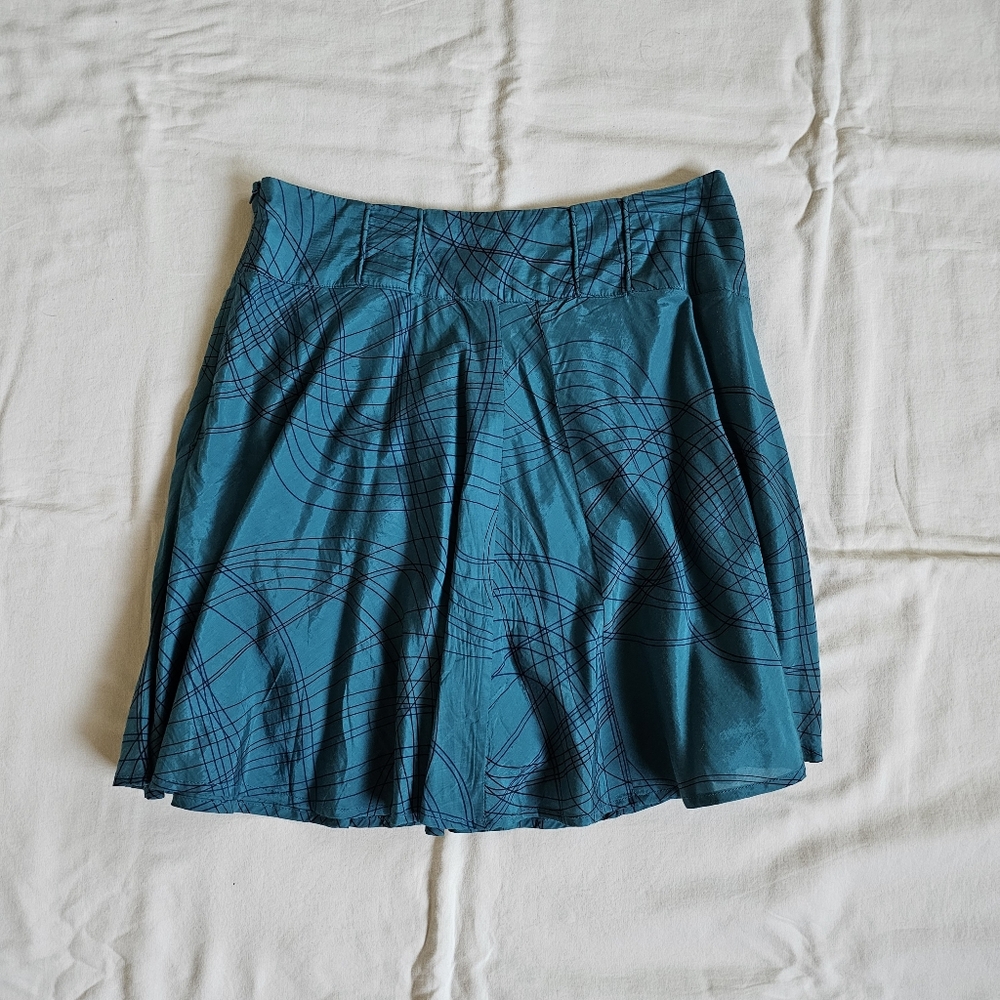 Tulle Teal Mini Skirt